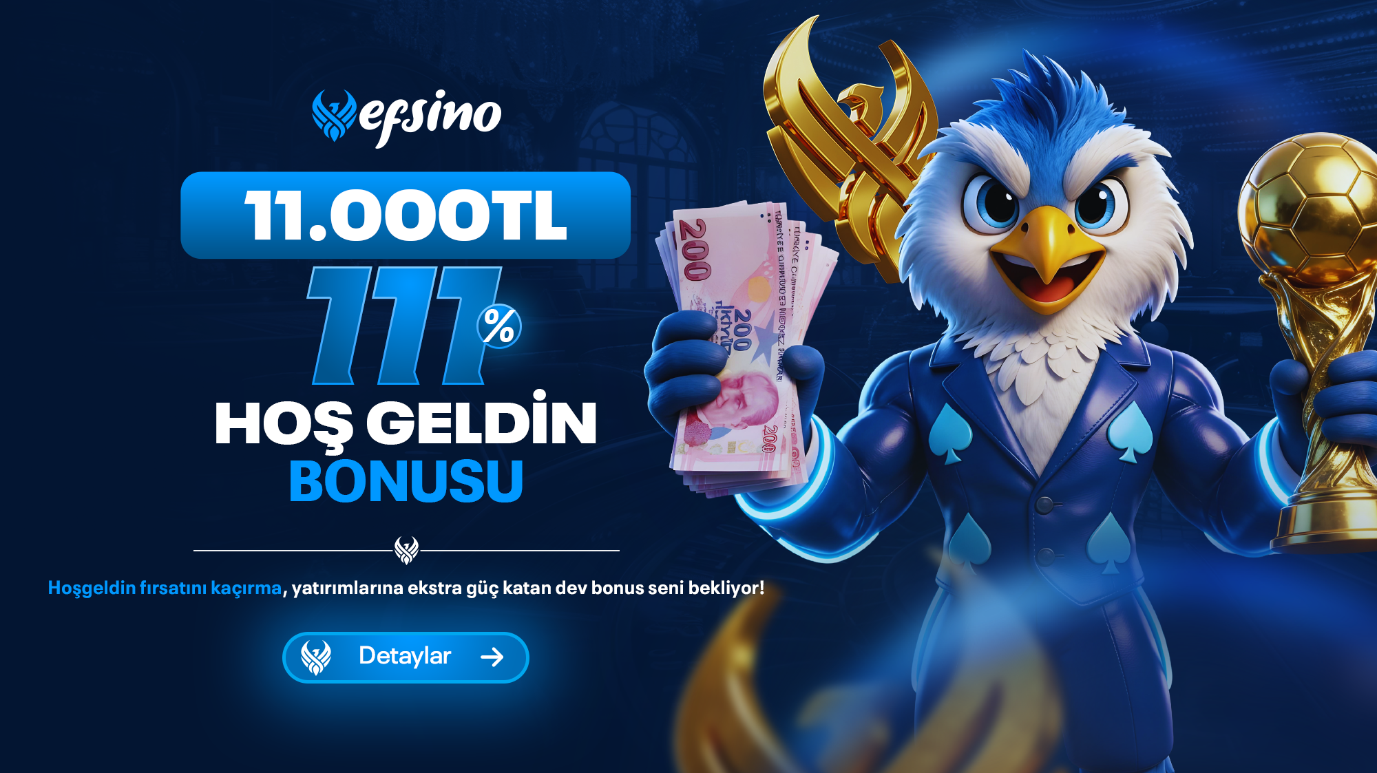 11.100 TL %111 HOŞGELDİN BONUSU