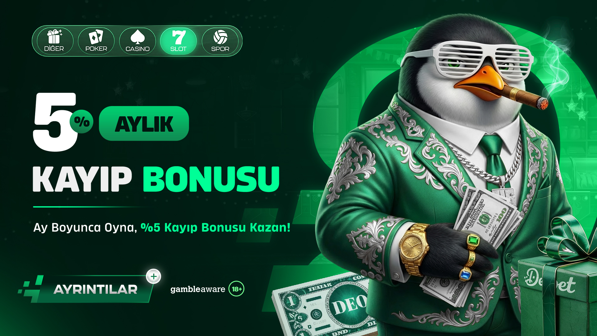 %5 AYLIK KAYIP BONUS