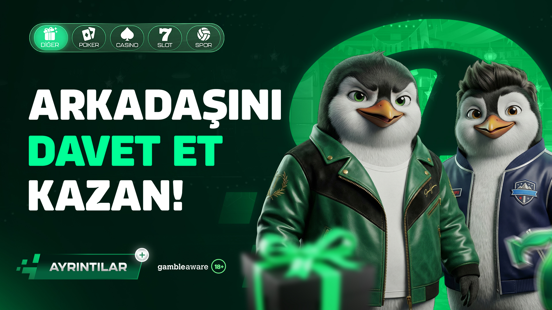 ARKADAŞINI DAVET ET KAZAN!